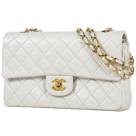 chanel white purse price|white chanel purse sale.